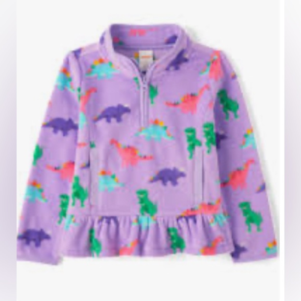 Gymboree (4T) Purple Dinosaur Fleece Hoodie